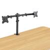 AEONS Dual Monitor Desk Mount Stand, Adjustable Dual Arm Mount fits up to 32 inch LCD Screen with VESA, Clamp and Cable Management, Black view 2