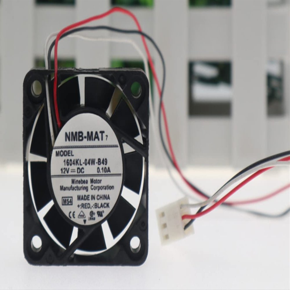 1604KL-04W-B49 40x40x10mm 12V 0.10A 5500RPM 5.3CFM 3-Wire Cooling Fan