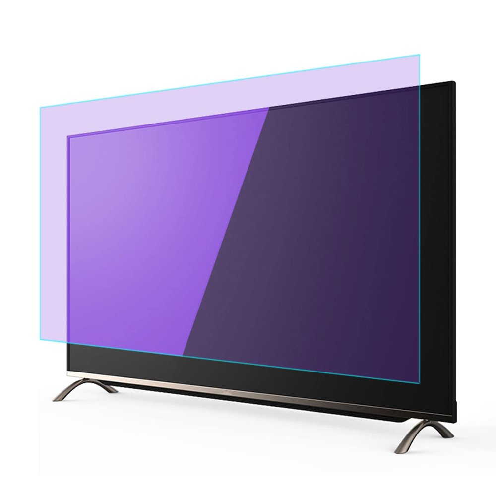 JHZDX TV Screen Protector for 32-75 Inch, Anti-Glare Film - Filter Out Blue Light - Anti-Scratch PET Material, Protect TV Screen Easy Install,32" 698392