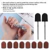 Sanding Set, Nail Sanding Head Sanding Sleeves Sanding Caps, 80# Grit Nail Art Sanding Heads Manicure Polishing Sanding Nail Drills Abrasive Belts Set view 2