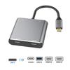 USB C to Dual HDMI Adapter, 4 in 1 USB Type C Hub with 2 HDMI/USB3.0 /PD Charging, Dual Screen Display USB-C Docking Station for Windows, MacOS view 2