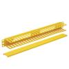 Tripp Lite Horizontal Server Rack Enclosure Cable Manager, Finger Duct with Cover, High-Visibility Yellow Steel, 1U Rack-Mount, Standard 19-Inch, 5-Year Warranty (SRCABLEDUCT1UFC) view 2