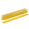 Tripp Lite Horizontal Server Rack Enclosure Cable Manager, Finger Duct with Cover, High-Visibility Yellow Steel, 1U Rack-Mount, Standard 19-Inch, 5-Year Warranty (SRCABLEDUCT1UFC) view 4