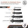 4 Pack 9" Black Faux Strap Hinges - Hand Forged Dummy Faux Hinge Handmade Rustic Iron Hinges for Farmhouse Shutter, Carriage Doors, Barn Door, Castle Door, and Gates The Ionian Series view 2