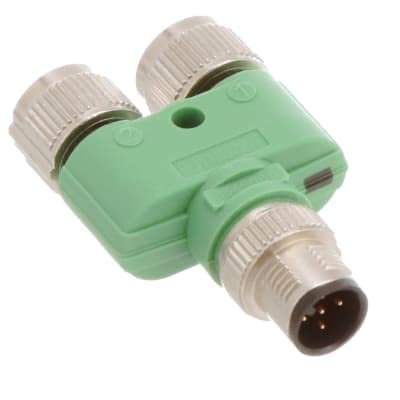 1546068, Y-Splitter, P: Str M12 M 5P to S1S2: Str M12 F 5P, Pk-Sjk, j: 1,2; k: 1-5, SAC-5P-Y/2XFS VP SCO