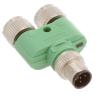 1546068, Y-Splitter, P: Str M12 M 5P to S1S2: Str M12 F 5P, Pk-Sjk, j: 1,2; k: 1-5, SAC-5P-Y/2XFS VP SCO view 1