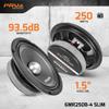 PRV AUDIO 2X 6MR250B-4 Slim Midrange 6.5" Shallow Bullet Speakers 250 Watts 4 Ohm, Slim Mount Car Audio Bullet Loudspeaker Compact for Doors with 1 Exclusive Lanyard (2 Speakers) view 3