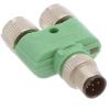 1523971, Y-Splitter, P: Str M12 M 5P to S1S2: Str M12 F 5P, P1/3/5-Sk1/3/5, k:1,2; P4-S14, P2-S24, SAC-3P-Y/2XFS PE SCO view 1