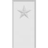 Ekena Millwork PBP035X070X100FOS07 Standard Foster Star PVC Plinth Block with Beveled Edge, 3 1/2"W x 7"H x 1"P view 2