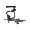 BGNing Aluminum Camera Cage, Camera Protective Case w/Handle Cold Shoe Mount Rig Stabilizer Rail Rod System Kit Compatible with Fujifilm XT4 (Rail Rod kit) view 1