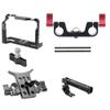 BGNing Aluminum Camera Cage, Camera Protective Case w/Handle Cold Shoe Mount Rig Stabilizer Rail Rod System Kit Compatible with Fujifilm XT4 (Rail Rod kit) view 2
