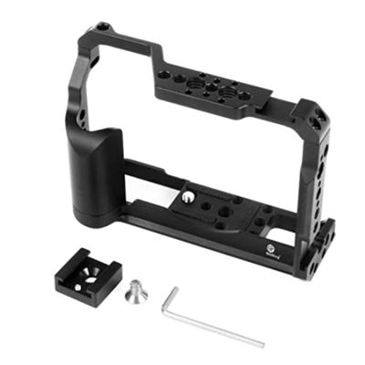 BGNing Aluminum Camera Cage, Camera Cage with Hand Strap, Protective Case Cold Shoe Mount Rig Stabilizer with Hand Strap Compatible with Fujifilm XT20 XT30 (only cage)