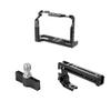 BGNing Aluminum Camera Cage, Camera Protective Case w/Handle Cold Shoe Mount Rig Stabilizer Rail Rod System Kit Compatible with Fujifilm XT4 (with Handle B) view 1