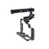 BGNing Aluminum Camera Cage, Camera Protective Case w/Handle Cold Shoe Mount Rig Stabilizer Rail Rod System Kit Compatible with Fujifilm XT4 (with Handle B) view 2
