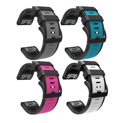 XINBOO Band for Fenix 6X/Fenix 6X PRO/Fenix 5X Plus/Fenix 5X/Fenix 5X Plus/D2 Charlie/Fenix3/3 HR/Quatix 3/Tactix Bravo Band for Women Men,Silicone Quick Release Soft Rubber Replacement Watch Bands