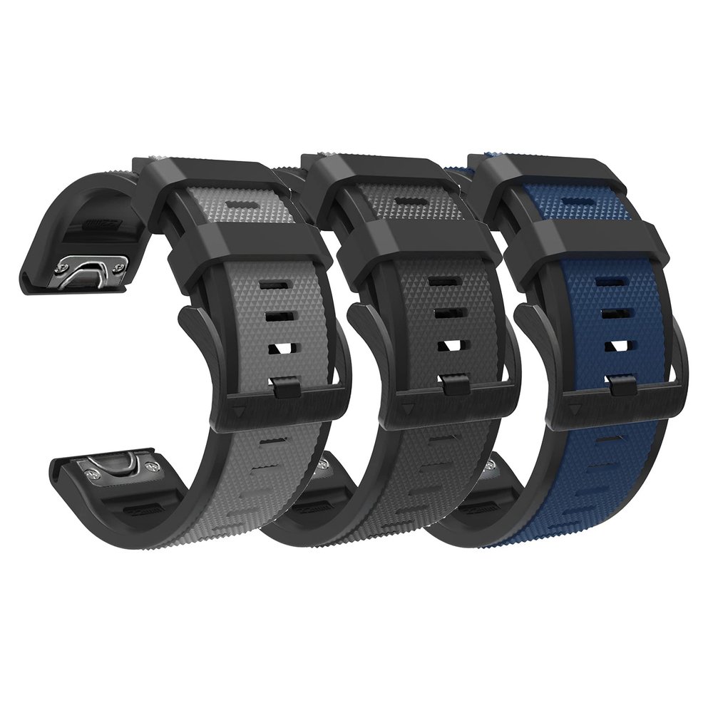 XINBOO Band for Garmin Fenix 5/Fenix 5 Plus/Forerunner 935/Forerunner 945/Approach S60 Band for Women Men,Silicone Quick Release Soft Rubber Replacement Watch Bands