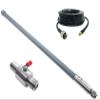 Outdoor LoRa Gateway 915MHz Antenna 4dBi Omni Directional Fiberglass N Male LoRa Antenna for RAK Nebra Bobcat Helium Hotspot HNT Mining Miner (antanna with 10ft Cable and n Lightning Arrester) view 1