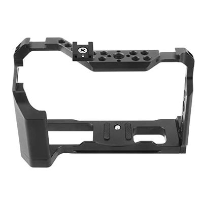 BGNing Aluminum Camera Cage, Camera Protective Case w/Handle Cold Shoe Mount Rig Stabilizer Rail Rod System Kit Compatible with Fujifilm XT4 (Only Cage)