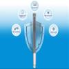 Outdoor LoRa Gateway 915MHz Antenna 4dBi Omni Directional Fiberglass N Male LoRa Antenna for RAK Nebra Bobcat Helium Hotspot HNT Mining Miner (antenna with 10ft cable sma lightning arrestor) view 4