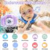 Kids Camera Waterproof Underwater Camera for 3-12 Year Old Boys Girls 2 Inch IPS Screen 1080P HD Digital Kids Video Camera Indoor Outdoor Action Cameras Best Christmas Birthday Gifts view 2