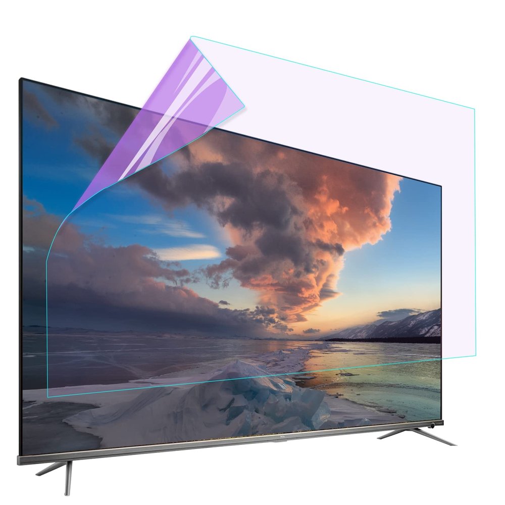 JCSKY 32-75 Inch Anti-Blue Light TV Screen Protective Film, Anti-Scratch Prevention, Blocks Harmful Blue Light and Reduces Eye Fatigue, for Sharp Sony Samsung Hisense LG Etc,50"(1095616mm)