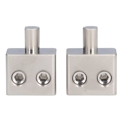 Aramox 2 Pcs Car Audio Amplifier Dual Input 1/0 Gauge to 1/0 Gauge Amp Input Reducers Discharge Bottle One Point Two Pure Copper Splitter
