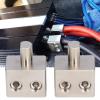 Aramox 2 Pcs Car Audio Amplifier Dual Input 1/0 Gauge to 1/0 Gauge Amp Input Reducers Discharge Bottle One Point Two Pure Copper Splitter view 2