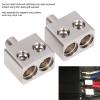 Aramox 2 Pcs Car Audio Amplifier Dual Input 1/0 Gauge to 1/0 Gauge Amp Input Reducers Discharge Bottle One Point Two Pure Copper Splitter view 4