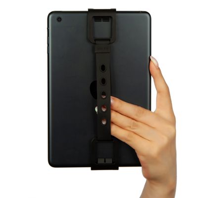 WiLLBee CLIPON Soft Wide (for 7.5~8.3 inch Device) eBook Reader Tablet Silicone Strap Hand Grip Finger Holder (Black)