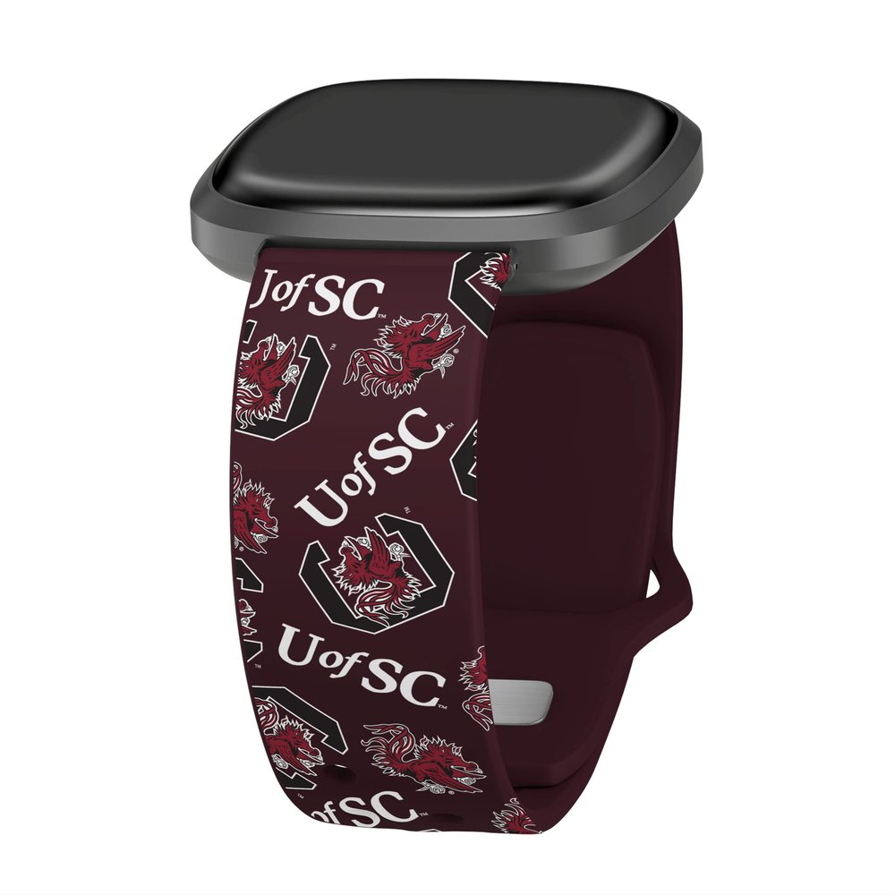 Affinity Bands South Carolina Gamecocks HD Watch Band Compatible with Fitbit Versa 3 & Sense 1 (Long Random)
