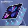ABEIFAN Detachable for iPad Pro 11 inch (4th/3rd/2nd/1st) Case, iPad Air 5th/4th Gen Cover with Pencil Holder, Clear Acrylic Inner Cover for iPad Air 11 inch M3/M2 Magic Case, Auto Sleep/Wake, Purple view 3