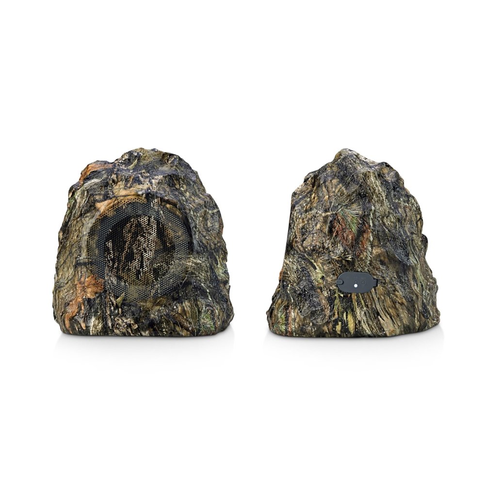 iHome Mossy Oak Camo IHRK-400MOBC-PR Wireless Waterproof Rock Speaker Set for Outdoors Camping Nature Hunting and Fishing Lovers. Built to add Sound to Your Bottomland Supplies, Accessories and Gear