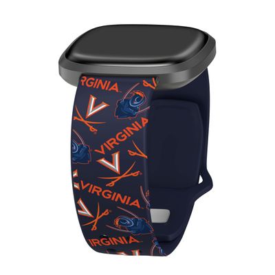 Affinity Bands Virginia Cavaliers HD Watch Band Compatible with Fitbit Versa 3 & Sense 1 (Long Random)