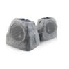 iHome IHRK-500LTMS-PR Solar Rechargeable 30W Outdoor LED Rock Speaker, Weatherproof, Wireless, Multi-Link Surround Sound, for Pool and Garden - Pair view 1