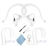 Adjustable Ear Hooks Compatible with AirPods 4, 3, 1, 2 and Pro & All in-Ear Headphones with Stems - 2 Pairs Secure & Comfortable Prevent Falls Ear Holders for Headphones - Easy to Install view 1