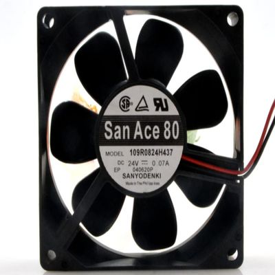 109R0824H437 80x80x25mm 24V 0.07A 8CM 2-Wire Cooling Fan