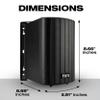 iHome IHSI-W400BT-PR-BLK Bluetooth 4-Inch 100W Weatherproof Speakers, Indoor/Outdoor, Wall/Ceiling Mount, Surround Sound, Pair - Ideal for Home Parties view 2