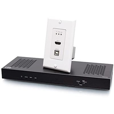 C2G 4K HDMI HDBaseT + USB-B and RS232 Wall Plate Transmitter to Receiver