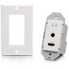 C2G 4K HDMI HDBaseT + RS232 and IR Single Gang Wall Plate Transmitter view 1