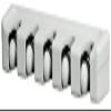 Open House Magic Holder Broom & Mop Organizer, Metal, White, 5' x 12 view 1