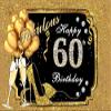 Yeele 12x8ft Vinyl Fabulous 60Th Birthday Backdrop for Photography Diamond Gold Balloons Heels Champagne Background Sixty Years Old Birthday Party Banner Decoration Photo Booth Shoot Studio Props view 4