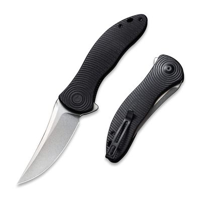 CIVIVI Pocket Folding Knife For EDC, 3.24" Nitro-V Stonewashed Trailing Point Blade, Jim OYoung Synergy 3 Liner Lock Knife C20075A-1