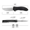 CIVIVI Pocket Folding Knife For EDC, 3.24" Nitro-V Stonewashed Trailing Point Blade, Jim OYoung Synergy 3 Liner Lock Knife C20075A-1 view 3