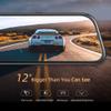 12" 2.5K Mirror Dash Cam w/ Voice Control, GPS Tracking, IPS Full Touch Screen, Waterproof Backup Rear View Camera, Loop Recording, Night Vision, Parking Monitor for Cars view 3