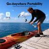BJTDLLX Universal Portable Fish Finder, Transducer Bracket + Fishfinder Mount, 360 Rotation Adjustable Aluminum Alloy Transducer Mount Bracket for Boat Canoe Kayak Fishing Accessories 31.5inch view 2