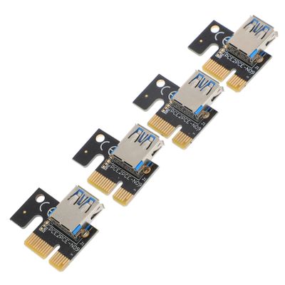 Beaupretty 4pcs Pci-e to Riser Cards to Pci- for Mining and Easy to Install Compatible Desktop Graphics Cards