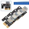 Beaupretty 4pcs Pci-e to Riser Cards to Pci- for Mining and Easy to Install Compatible Desktop Graphics Cards view 2