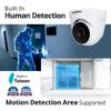SpotCam TC1-P 2K Cloud AI PoE Business Dome IP Camera, Indoor, Two Way Audio, Night Vision, Human Detection, Support SD Card, Free 24 Hour Cloud Recording, Made in Taiwan view 3
