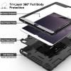 TIMISM for iPad Air 2 Case, Military-Grade Shockproof & Proof Cover with Kickstand | Heavy Duty 3-Layer Protective Case for iPad Air 2nd Generation 9.7-inch 2014 (Model A1566/A1567), Black view 2
