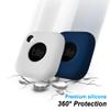 Geiomoo Silicone Case for Tile Mate 2024, Tile Mate 2022, Soft Scratch Resistant Cover with Carabiner (2 Pack White+Navy Blue) view 2